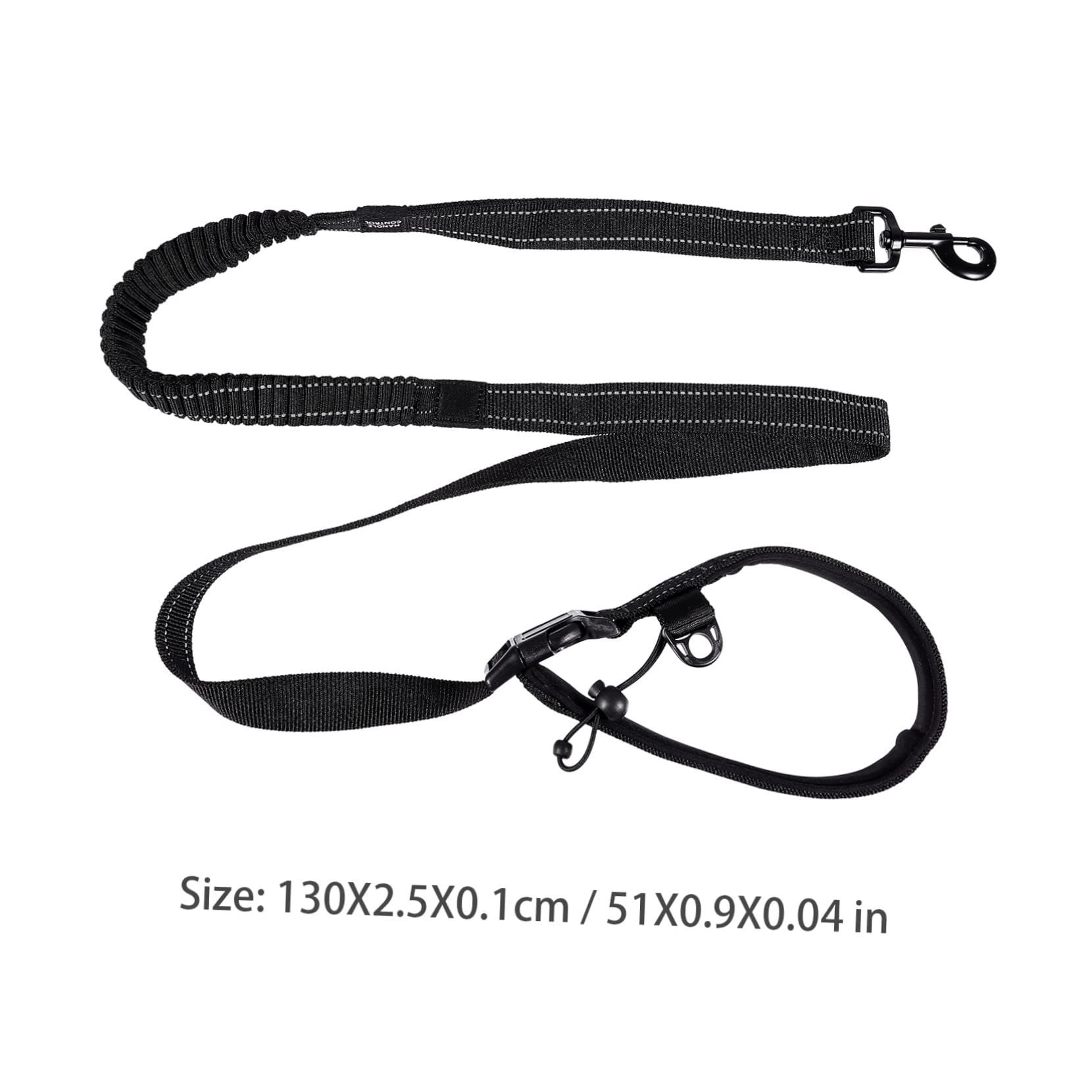 Garneck Reflective Elastic Dog Leash with Handle Heavy Duty Pet for Training Hiking Walking and Jogging Comfortable Convenient Hook Attachment