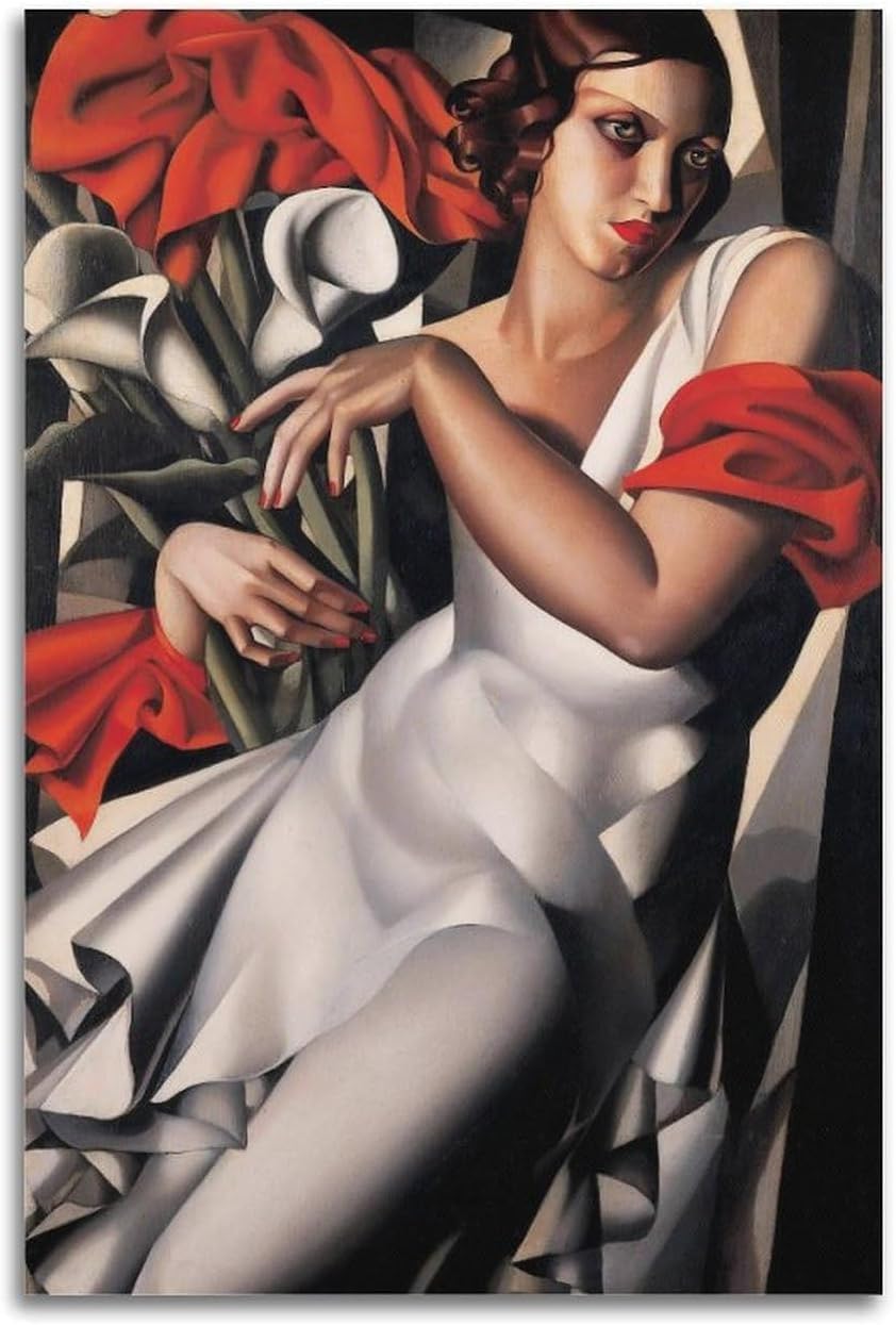 Waeta Rnvzx Tamara De Lempicka Poster Prints（Portrait of Ira P.） Painting Canvas Wall Art For Home Decor 50x70cm No Frame