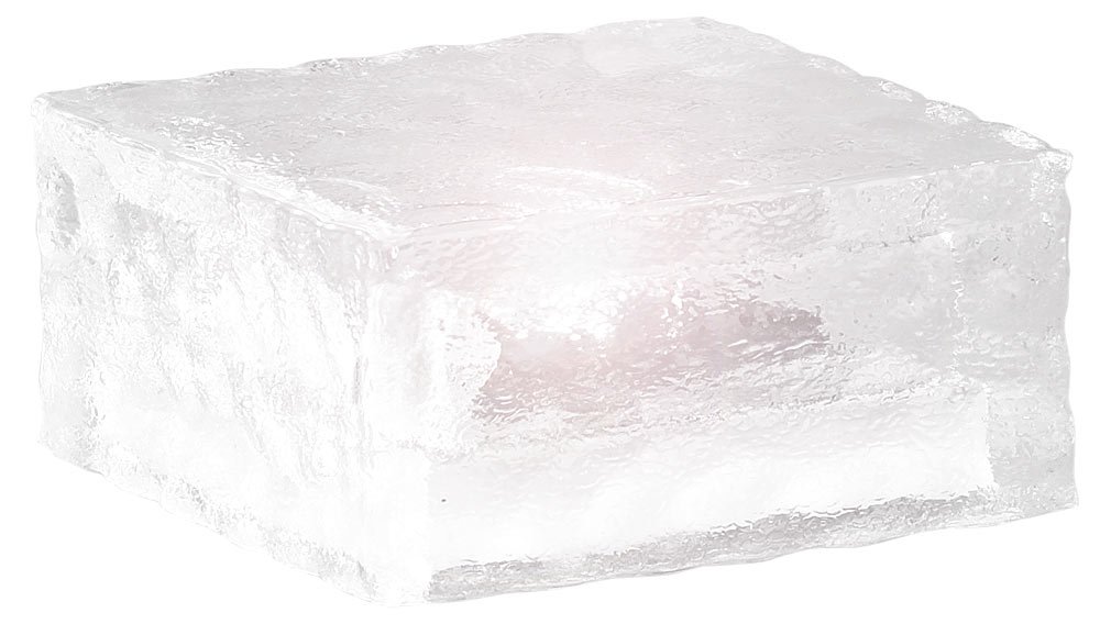 Lunartec Pavé Lumineux à LED Solaire - 10 X 10 X 5 cm