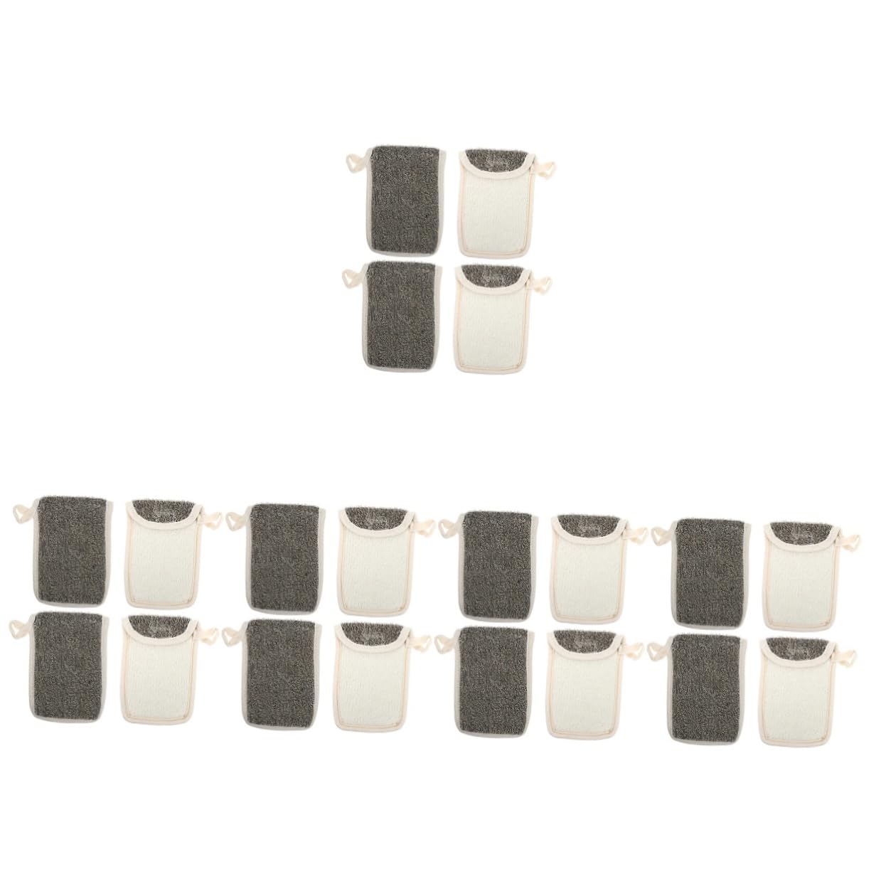 MAGICLULU 20 Stk Seifenbeutel schwarzem Leinen Körperwaschschwamm tragbarer Seifenbeutel sustainability bathroom storage Schwämme Badeschwamm Seifenbeutel für die Hausversorgung