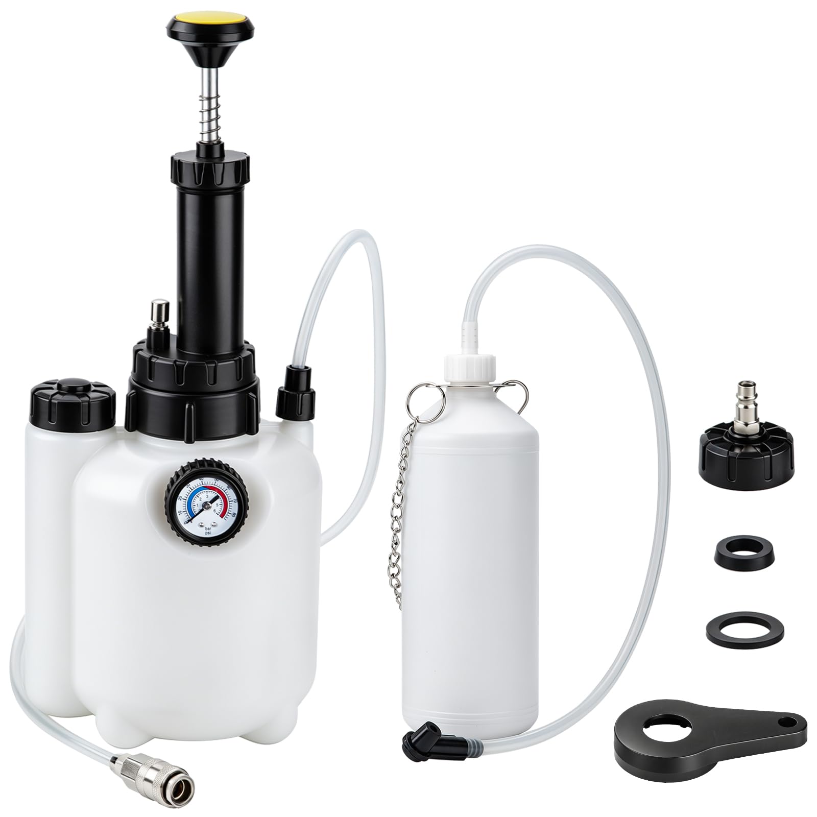 Spurgo Freni Auto 3L Manuale Cambio Liquido Freni Set Spurgo Freni con Adattatore E20 per la Maggior Parte dei Modelli in Europa