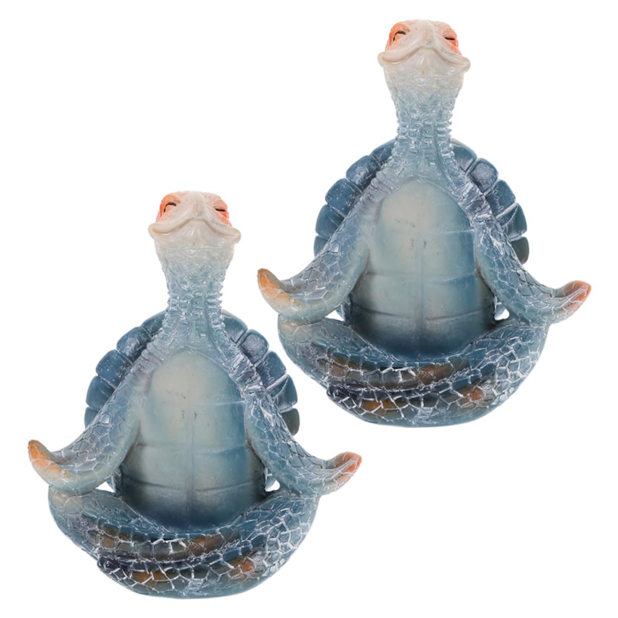 Alipis 3 Set Statua Di Yoga Giocattolo Da Giardino Statue Di Decorazioni Per Tartarughe Marine Da Esterno Feng Shui Gnomi Da Giardino Statue Di 2 pezzi * 3