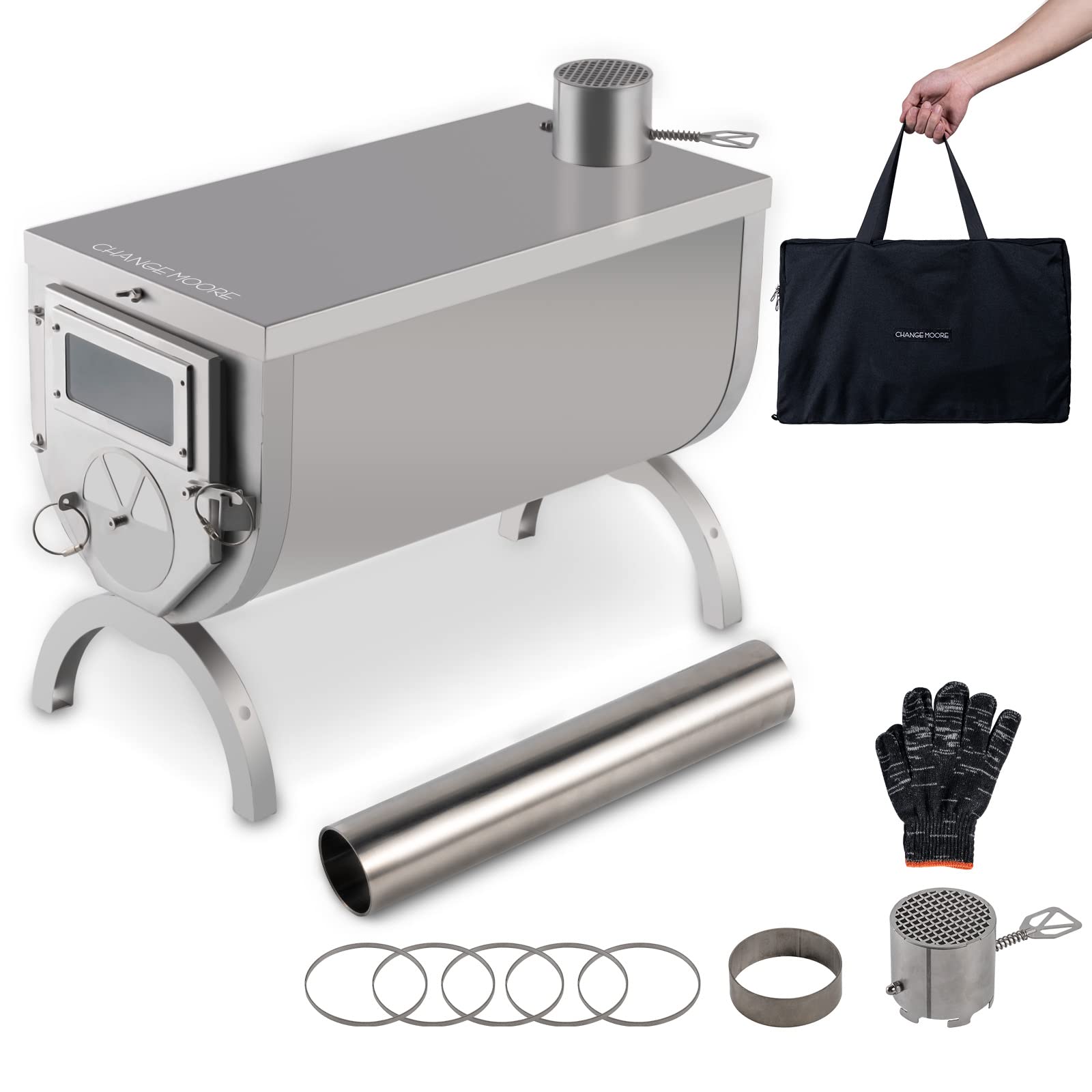 Buy CHANGE MOORE Ultralight Backpacking Wood Stove, Portable Wood