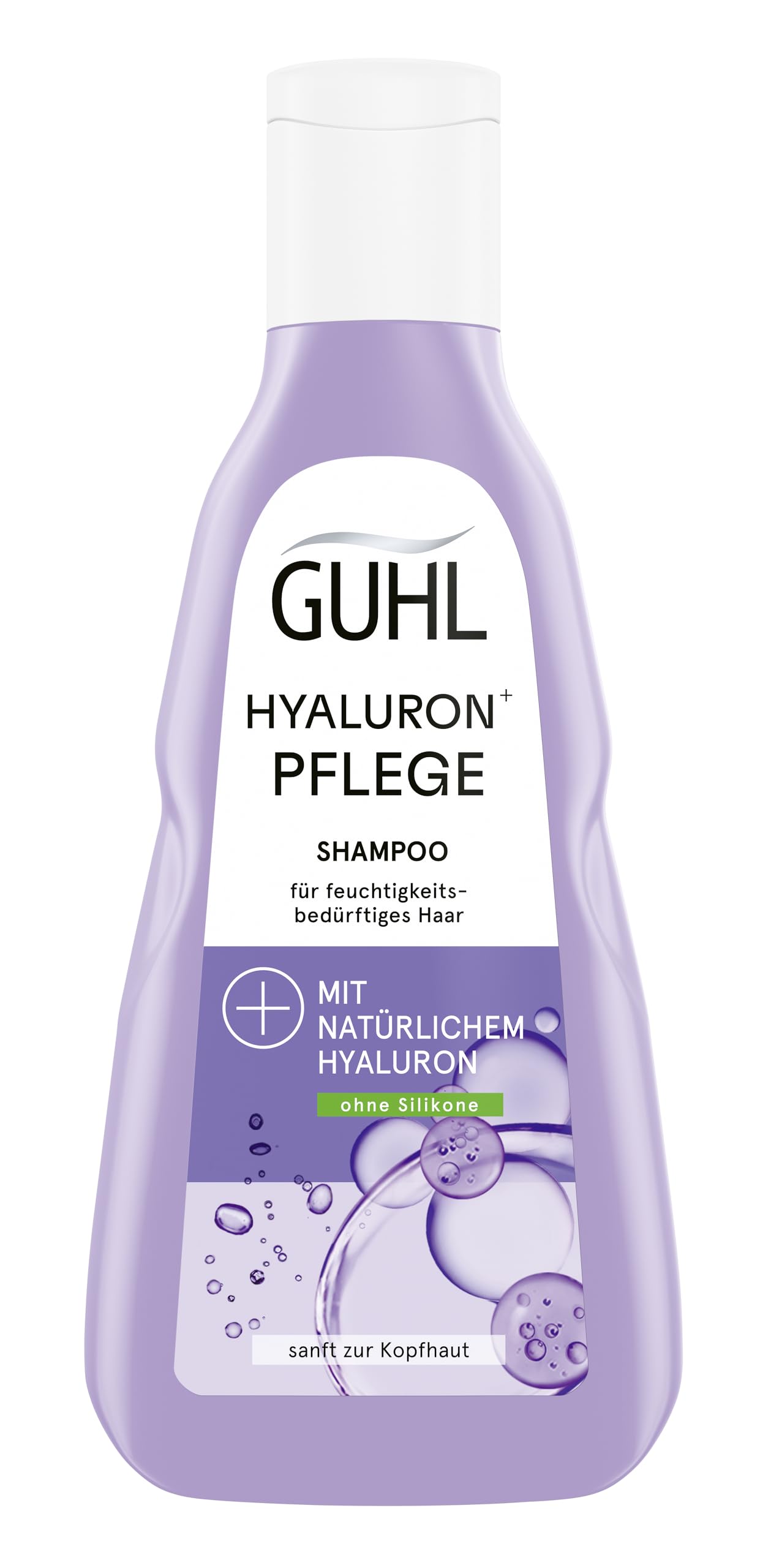 Guhl Hyaluron+ Pflege Feuchtigkeits-Shampoo - Inhalt: 250 ml - Ohne Silikone - Mit natürlichem Hyaluron - Intensive Feuchtigkeit & Pflege