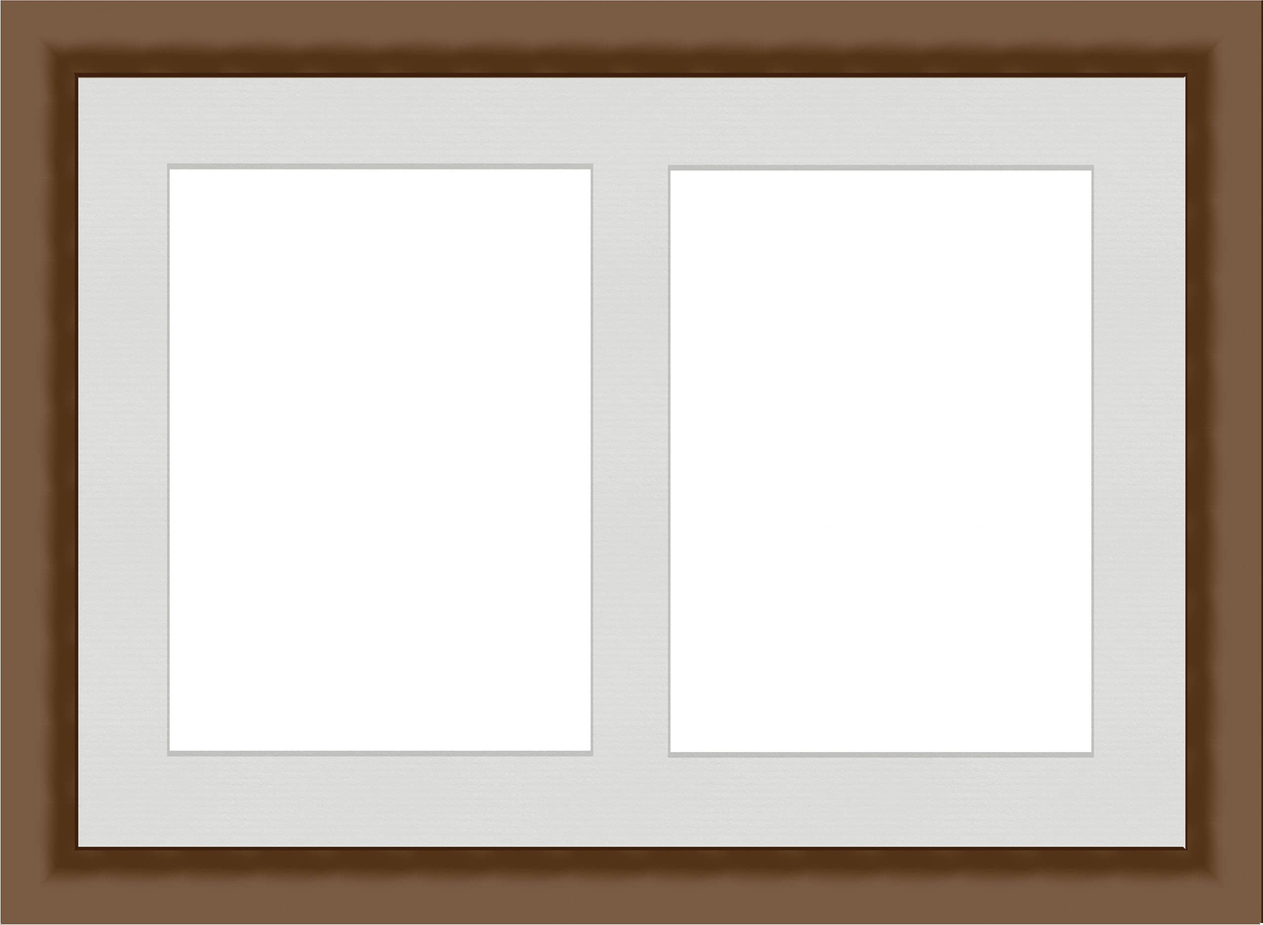Behind The Glass Handmade Copper Coloured Wooden Picture Frame With Multi Picture Mount - A4