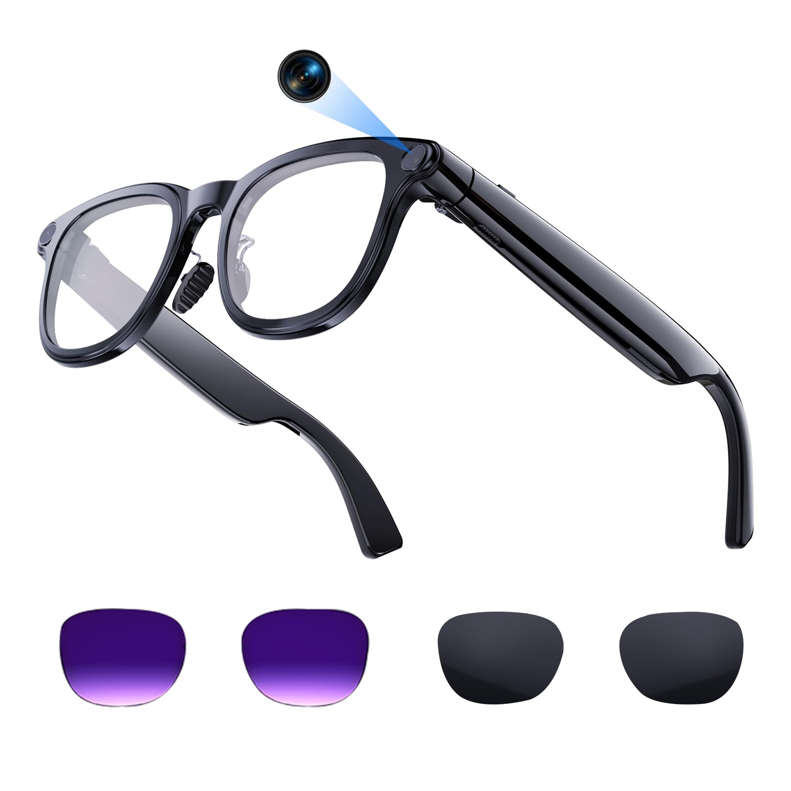 Amazon.com: Aichiken AI Smart Glasses with 4k Camera for Travel