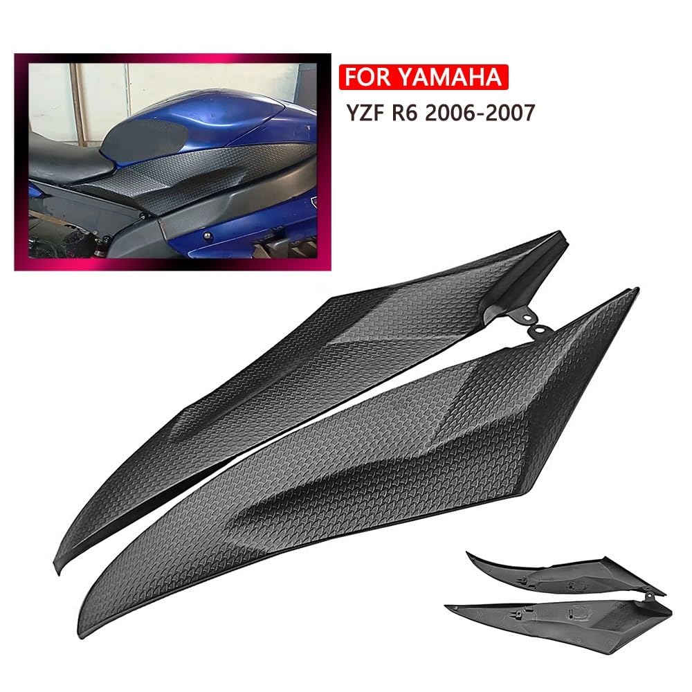 Płyta ochronna zbiornika Do akcesoriów motocyklowych YZF R6 2006-2007 | Osłona zbiornika paliwa, lewa i prawa strona, dolny panel, zabezpieczenie antypoślizgowe