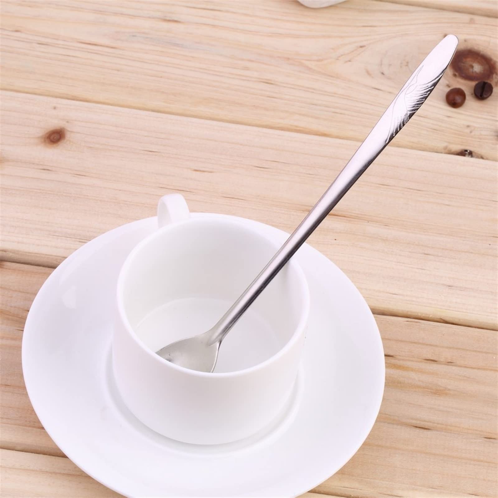 JINGYAN Cucchiaini da tè Stainless Steel Long handle Iced Tea Spoon Coffee Cold Drink Fruit Juice Spoons Ice Scoop Mixing