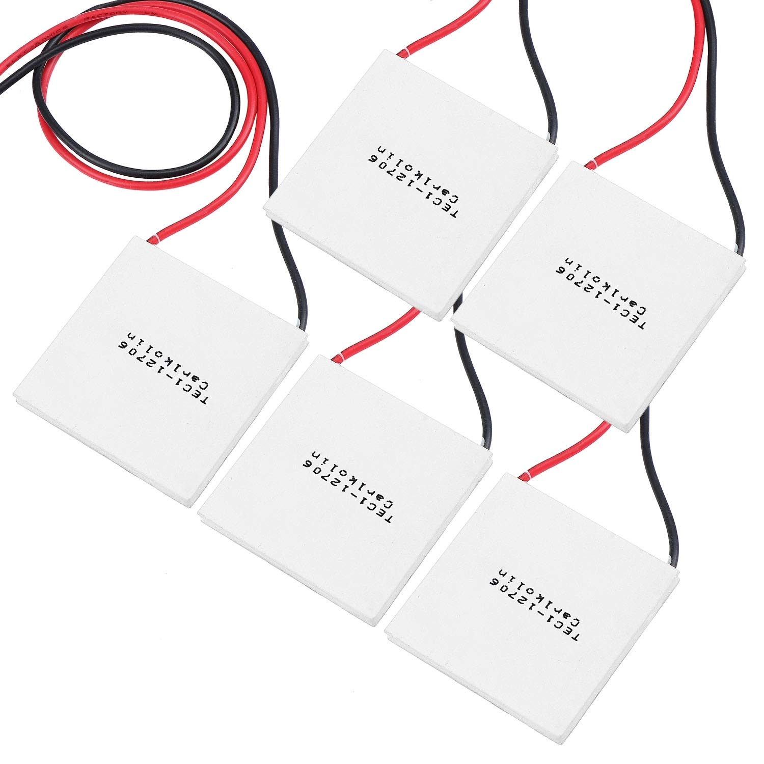 WiMas 5PCS TEC1-12706 Peltier, Termoelectrico Enfriador, disipador refrigerador, 12V 60W 5.8A