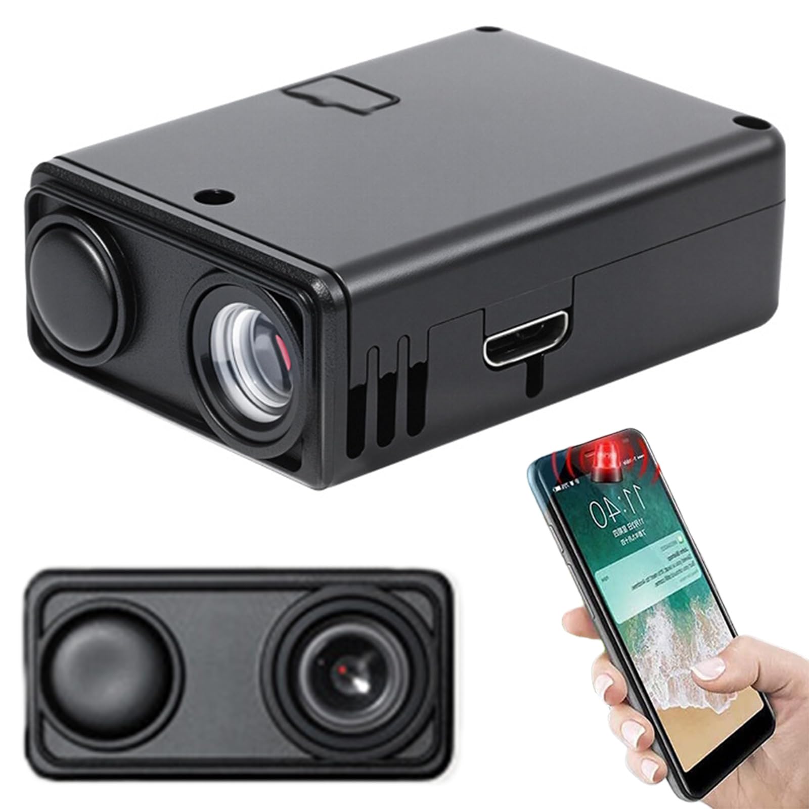 Mała kamera wideo 4K WiFi z wykrywaniem ruchu, mini kamera monitorująca, zdalne sterowanie aplikacją do nadzoru wewnętrznego
