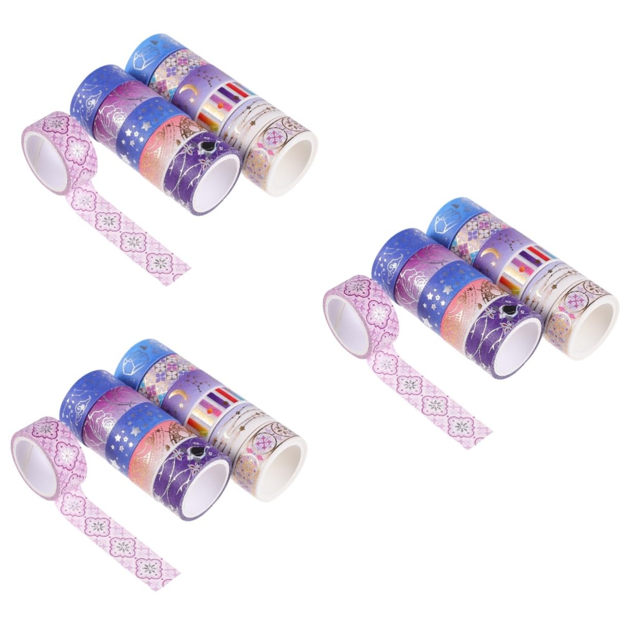 STOBOK 36rollen Dekoratives Washi Tape Stilvolles Klebeband Für -handwerke Scrapbooking Und Journaling Für Kreative Projekte Und Dekorationen