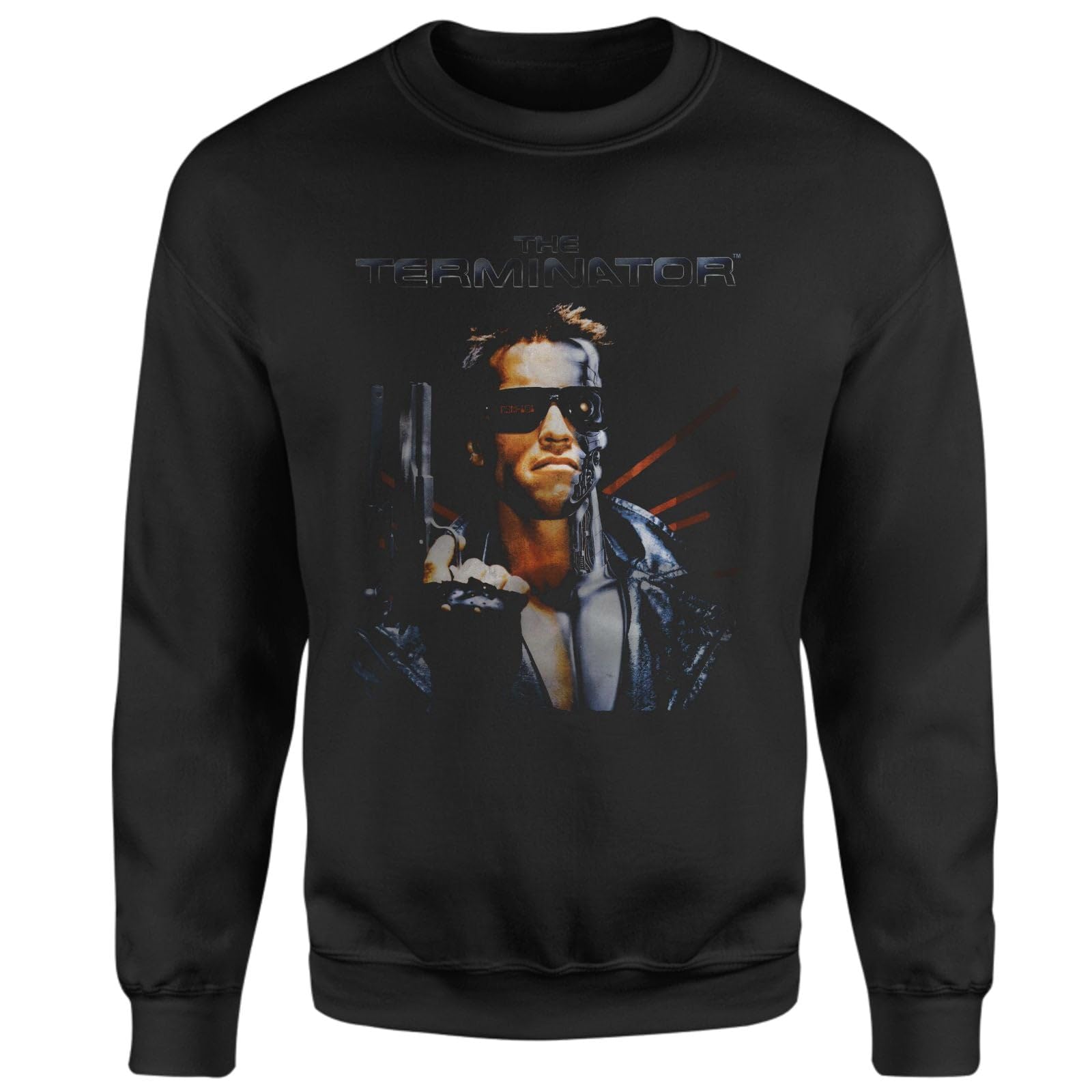 Zavvi Unisex Black Terminator Vintage Sweatshirt - L