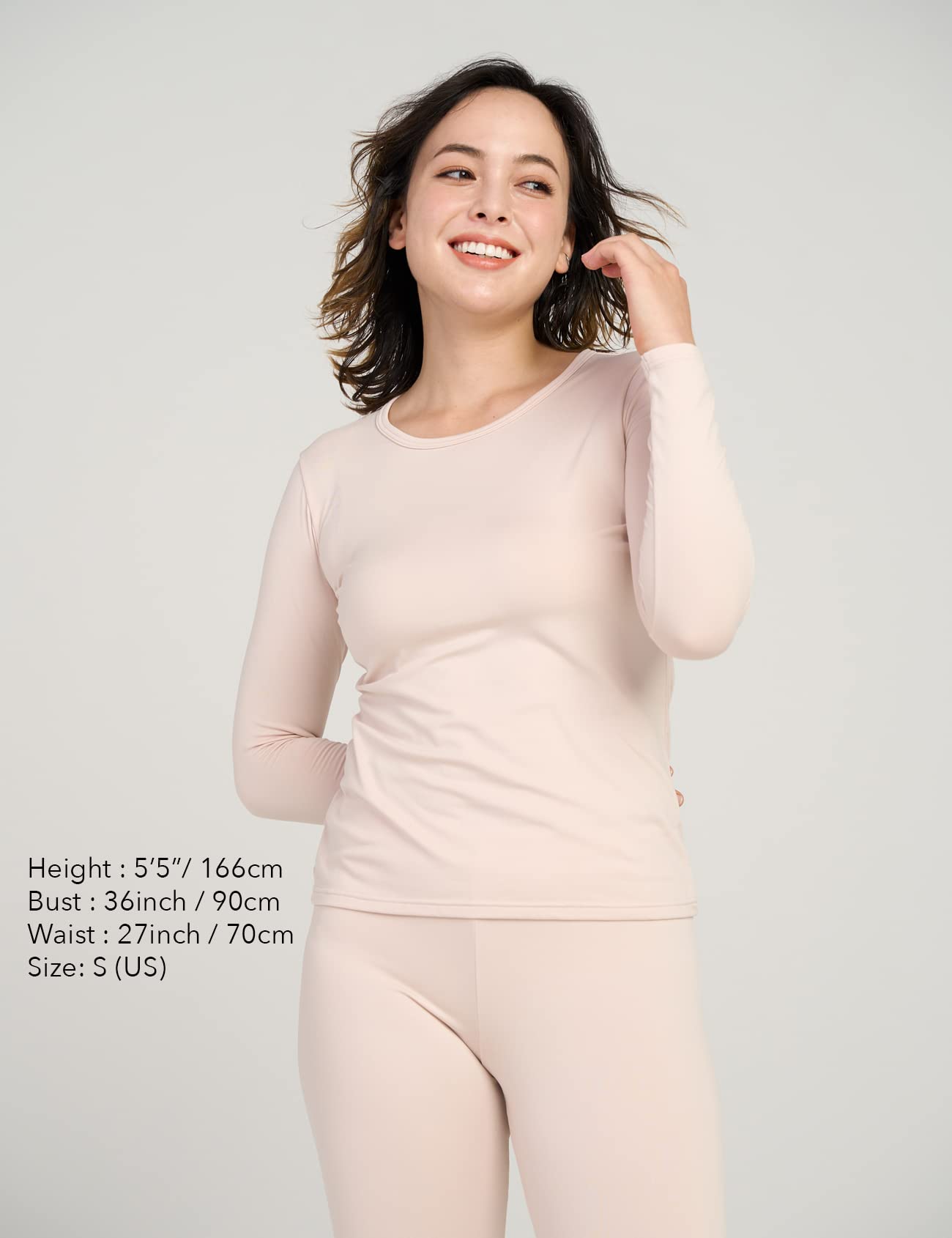 LAPASA Pacco da 2 o 1 Maglia Termica Donna Manica Lunga Fodera in Micro Pile - Pigiama Abbigliamento Intimo Canottiera Calda Elegante Elastica Traspirante Sportiva L15/L39/L42