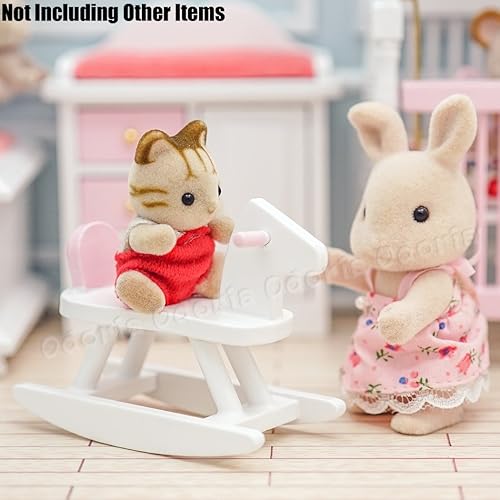 Miniatura 4 de Odoria 1/12 Miniatura Baby Nursery Muebles Set Dollhouse Accesorios