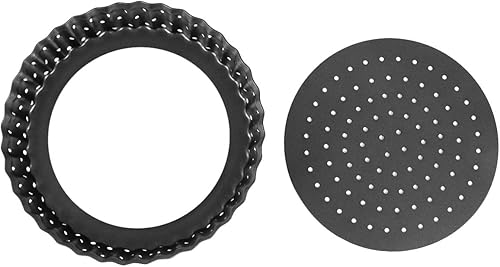 Miniatura 5 de DOITOOL Molde antiadherente de acero al carbono para pizza, molde redondo de 5 pulgadas para hornear tarta para hornear pizza estilo fácil de liberar