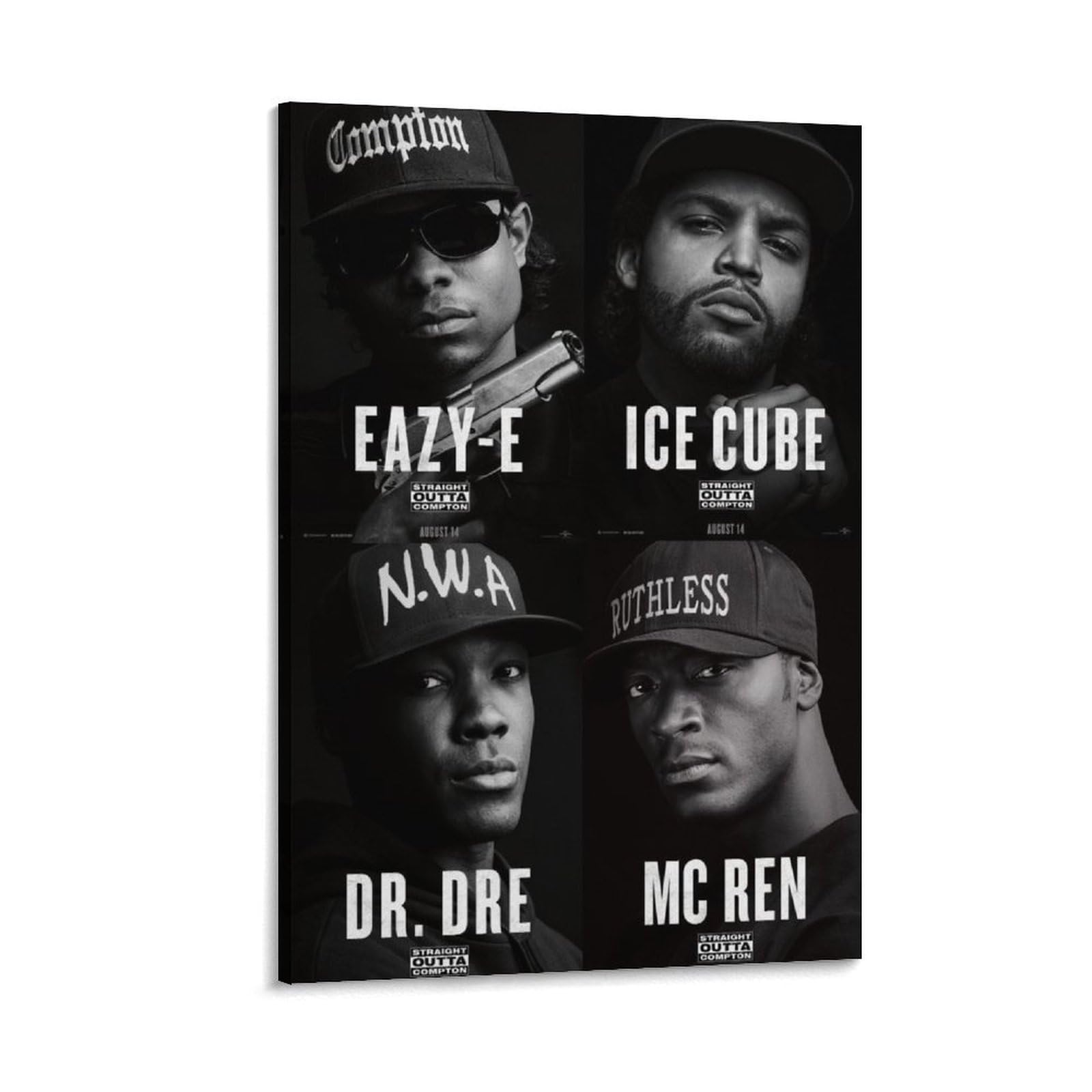 1 poster artistico da parete con cantante rap hip hop all star (1), decorazione artistica da parete per soggiorno e casa, 40 x 60 cm