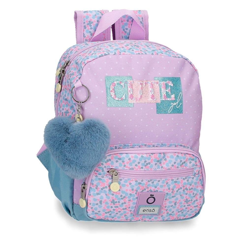 Enso Cute girl Mochila Preescolar Adaptable a Carro Morado 23x28x10 cms Poliéster 6,44L