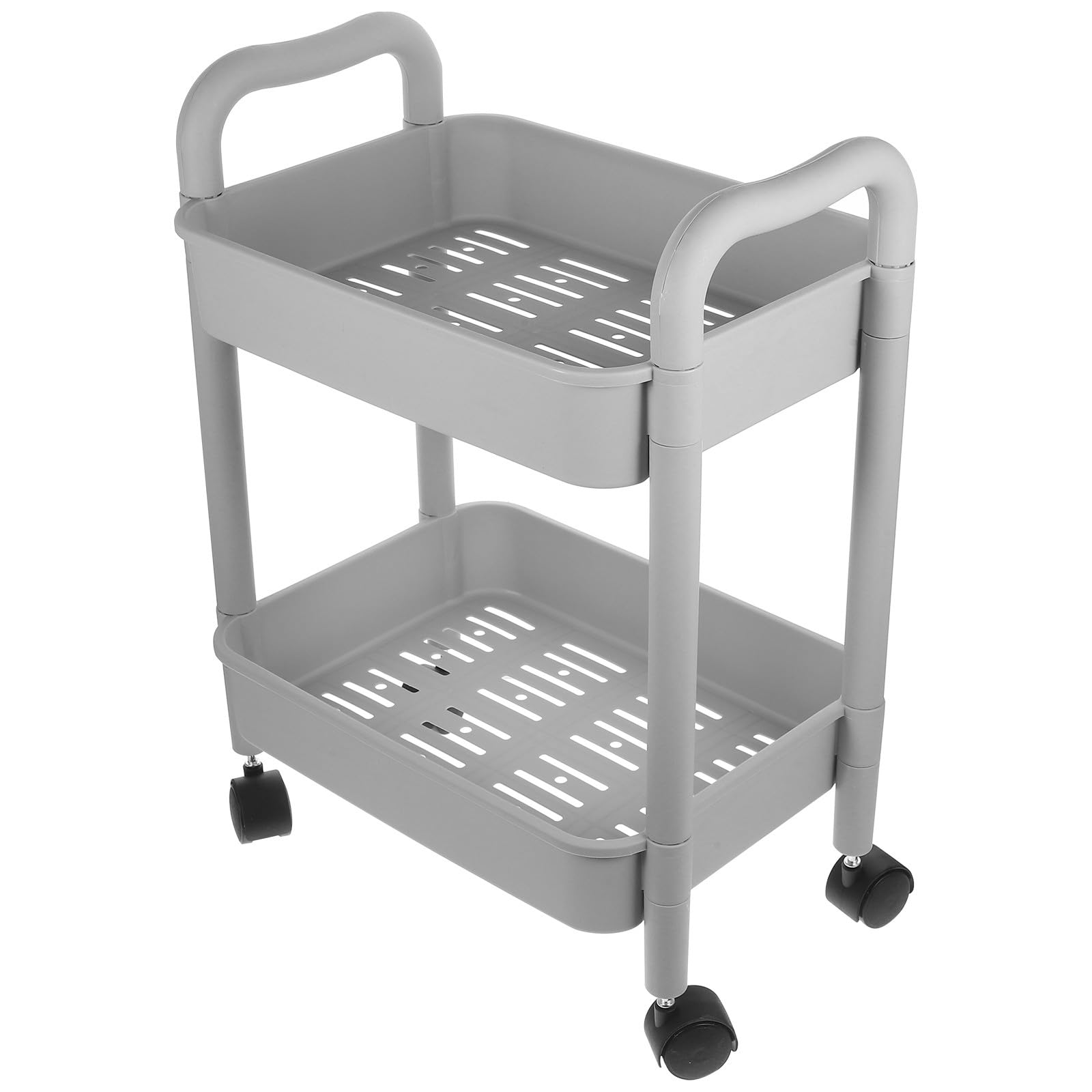 Chariot utilitaire roulant multi-couches avec grand espace de rangement en PP robuste