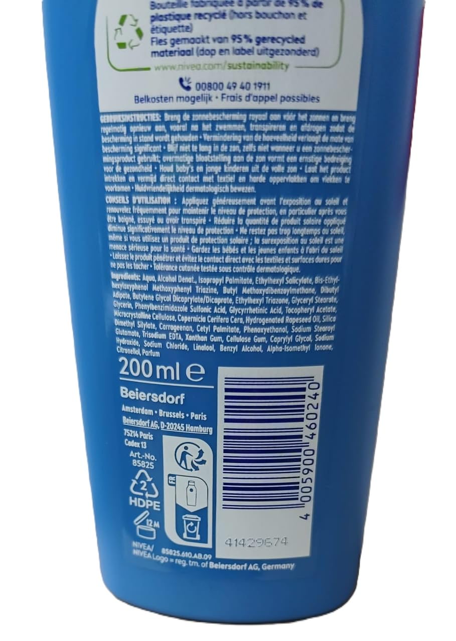 NIVEA SUN mleczko do ochrony przeciwsłonecznej LSF 30 z ekstraktem promelaniny – Protect & Bronze – 200 ml
