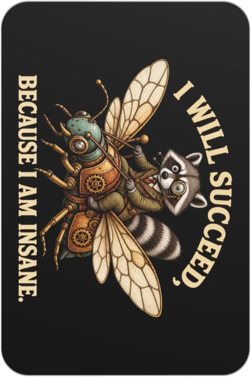 I Will Succeed Because I Am Insane Magnetic Home Decoration Fashion