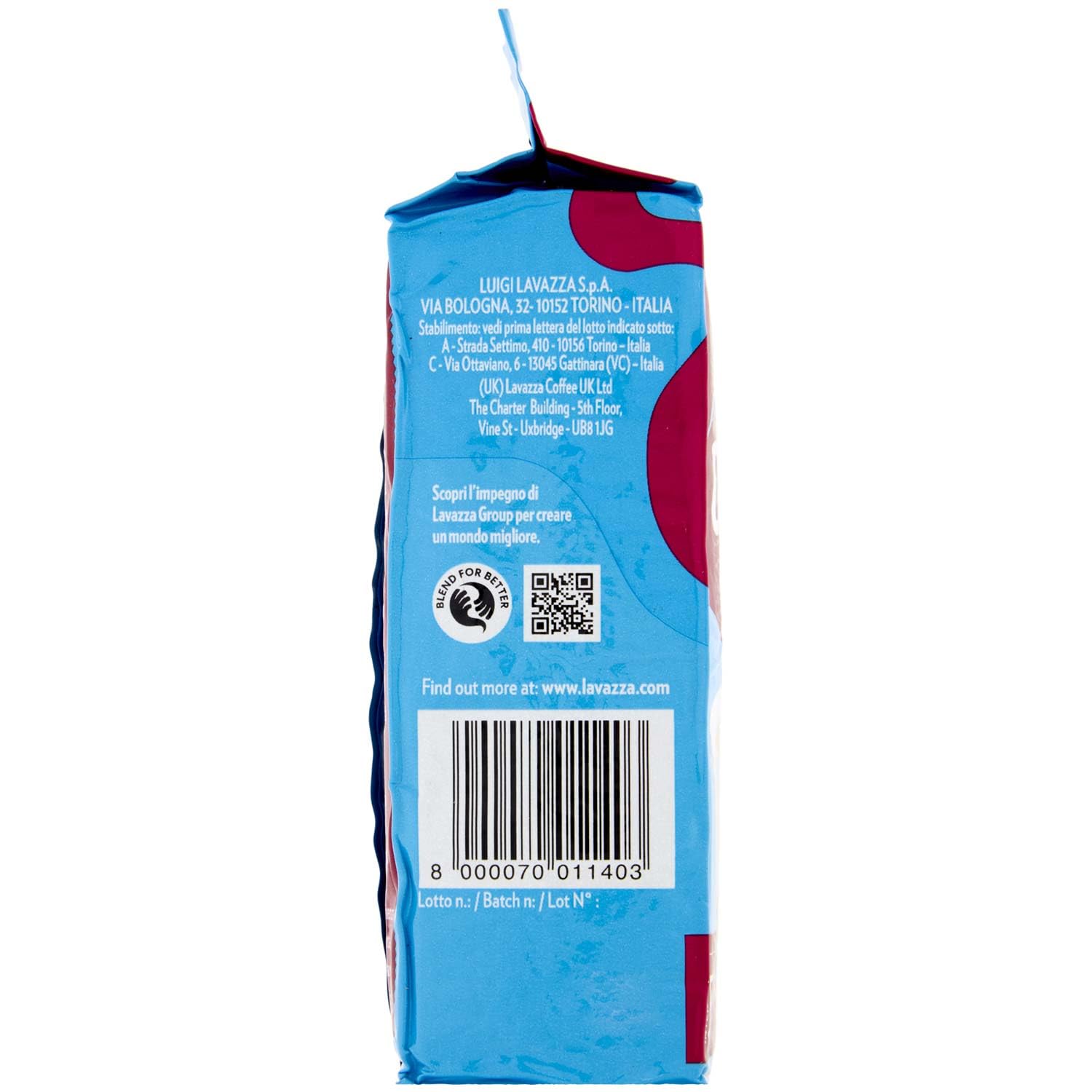 Kawa mielona LAVAZZA Dek Intenso 250 g