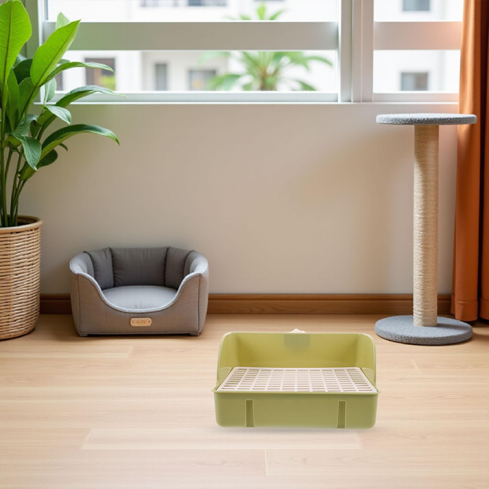 SUPVOX per animali domestici lettiera per conigli per conigli Green