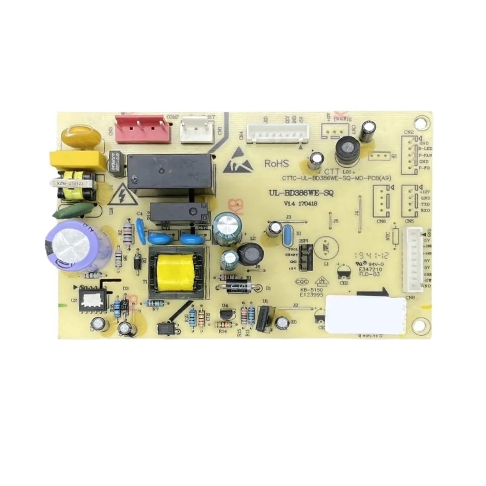 Replacement Refrigerator PCB Board ，Compatible For Midea， CE-BD240WE-ST Circuit PCB 17131000004262
