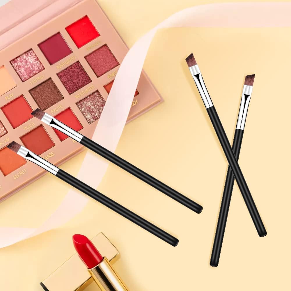 Juego de brochas para sombra de ojos, 8 PCS, brocha cosmética multifunción, brocha para delineador de ojos, brocha correctora, brochas para pestañas, brocha para polvo con ángulo biselado para cejas