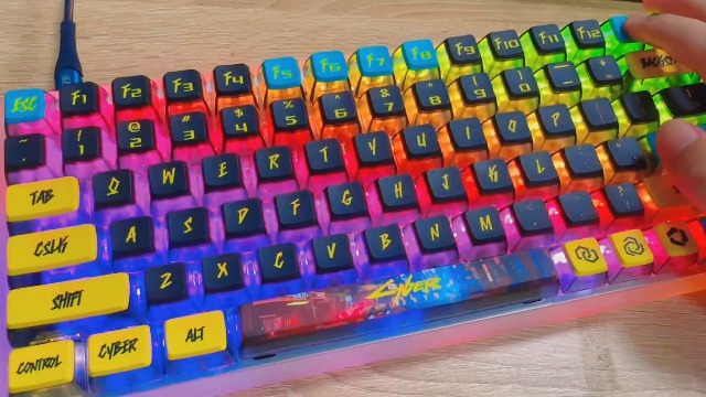 YMDK 116 Key Punk Style PBT Pudding Backlit Smoky Keycaps