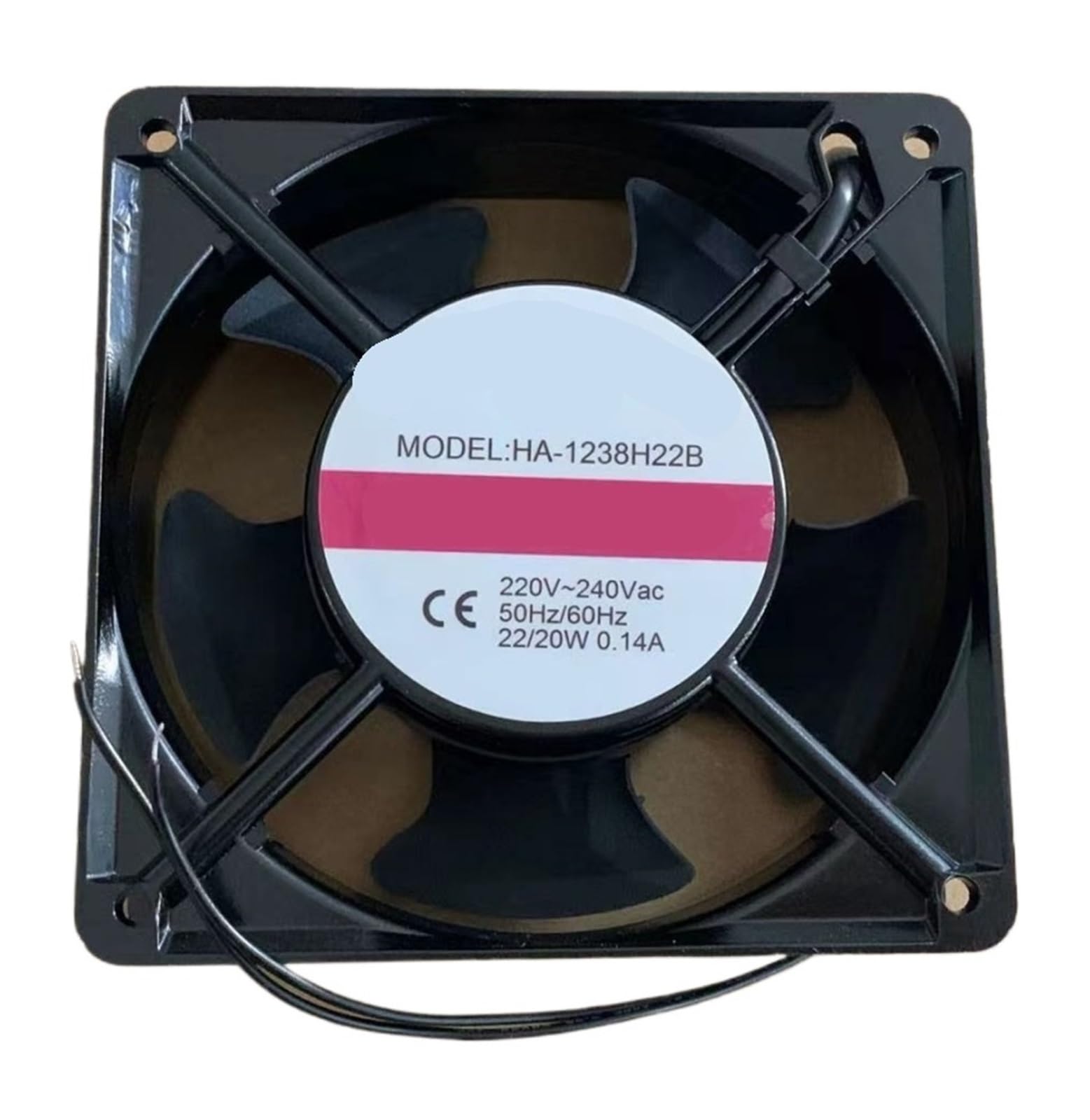 FSBNMNXPQ HA-1238H22B 12CM 220-240V 22/20W 0.14A 2-wire fan