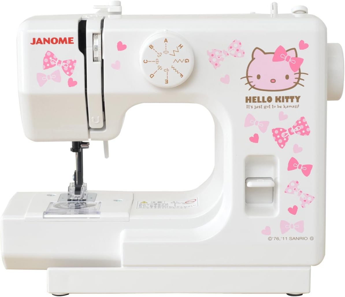 Janome [Hello Kitty] compact white sewing machine KTW