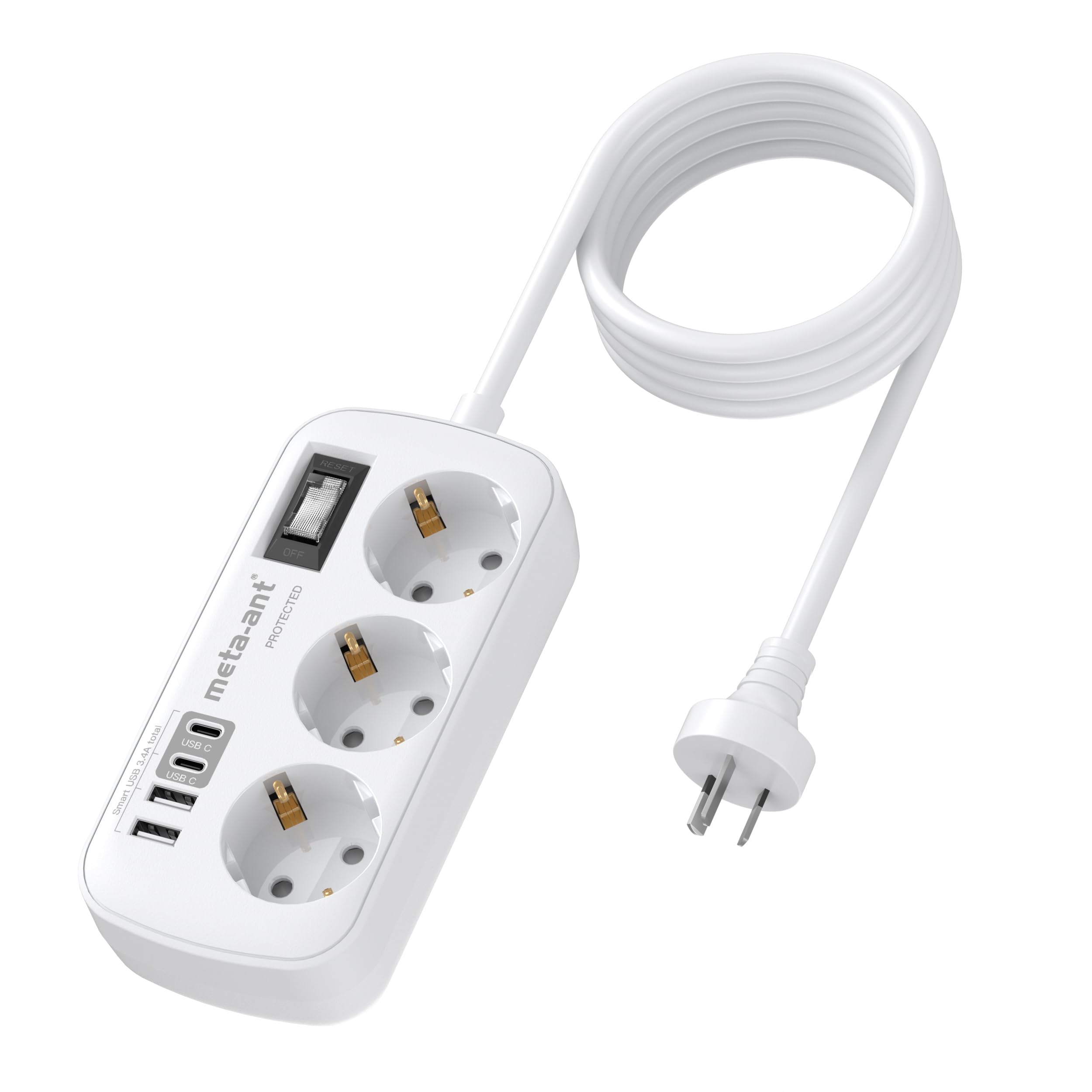 Meta-ant Reiseadapter UK USA Adapter England Deutschland Stecker