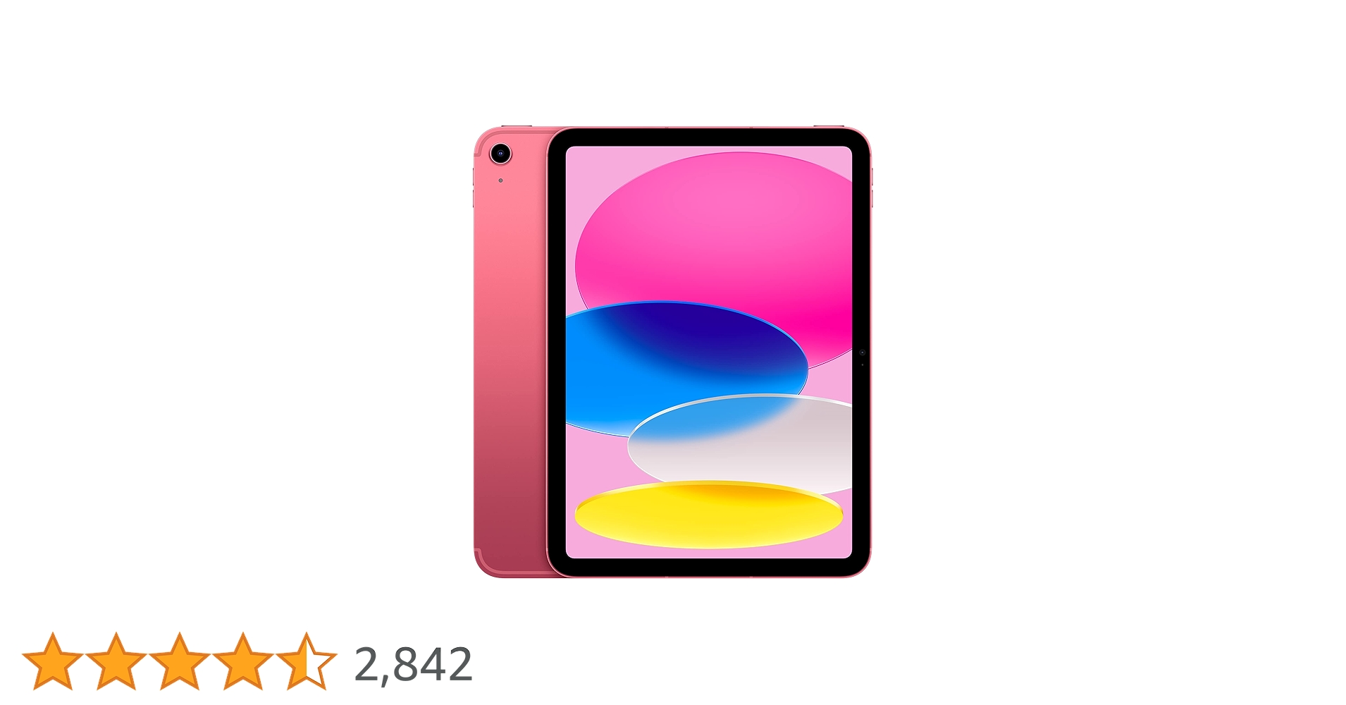 美品iPad 第10世代 Wi-Fi 64GB ピンク ケース付き iPad 10.9インチ 第10世代 Wi-Fi 64GB 2022年秋モデル MPQ33J/A