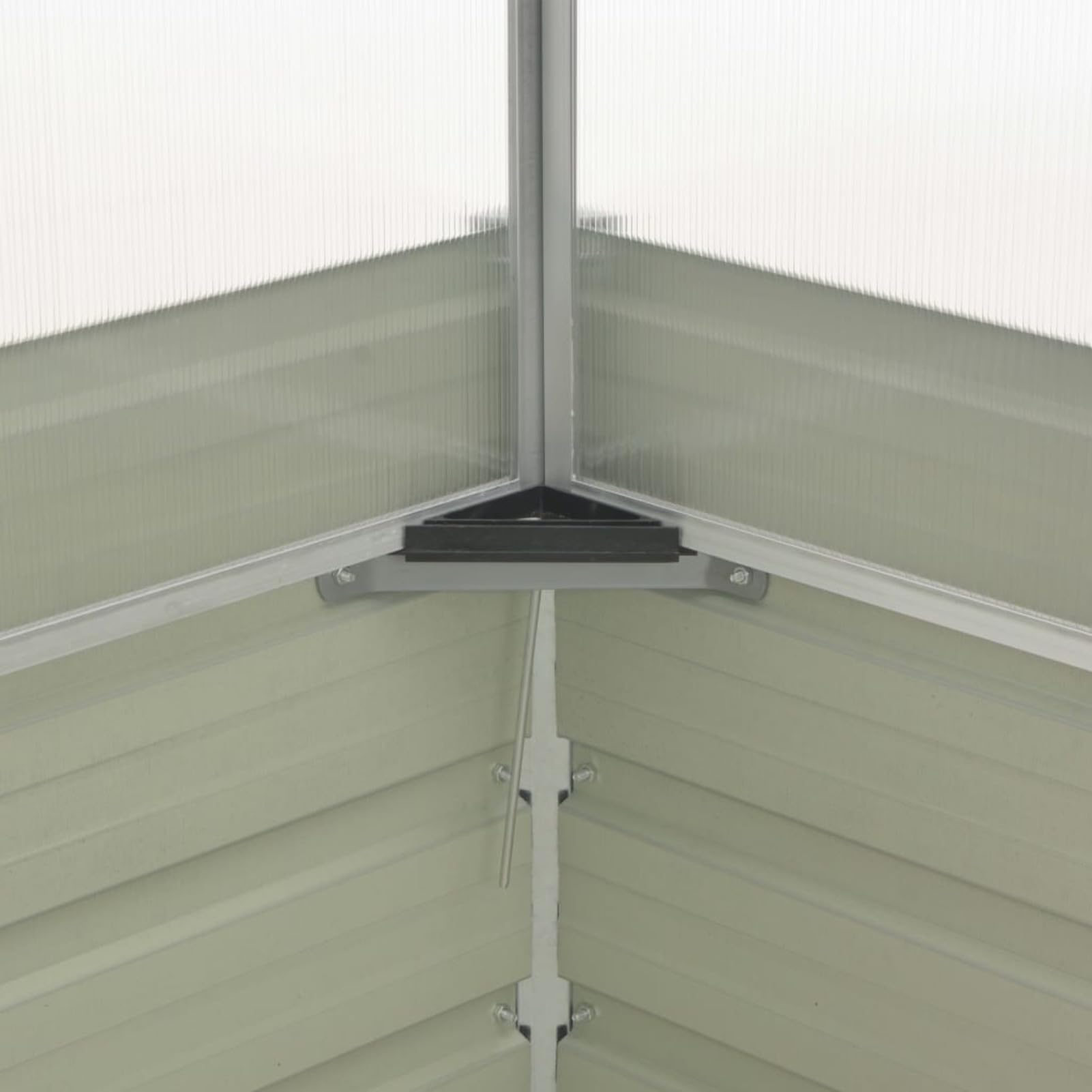 LAPOOH Serra Antracite 100x100x77 cm in Acciaio Zincato,Casa e Giardino,Prato e giardino,Giardinaggio,Serra da Giardino(SPU:45724)