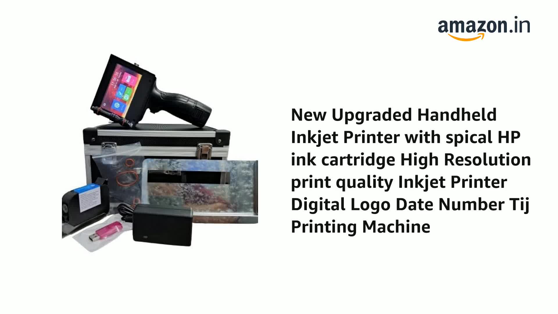 New Upgraded Handheld Inkjet Printer with High Resolution Print
