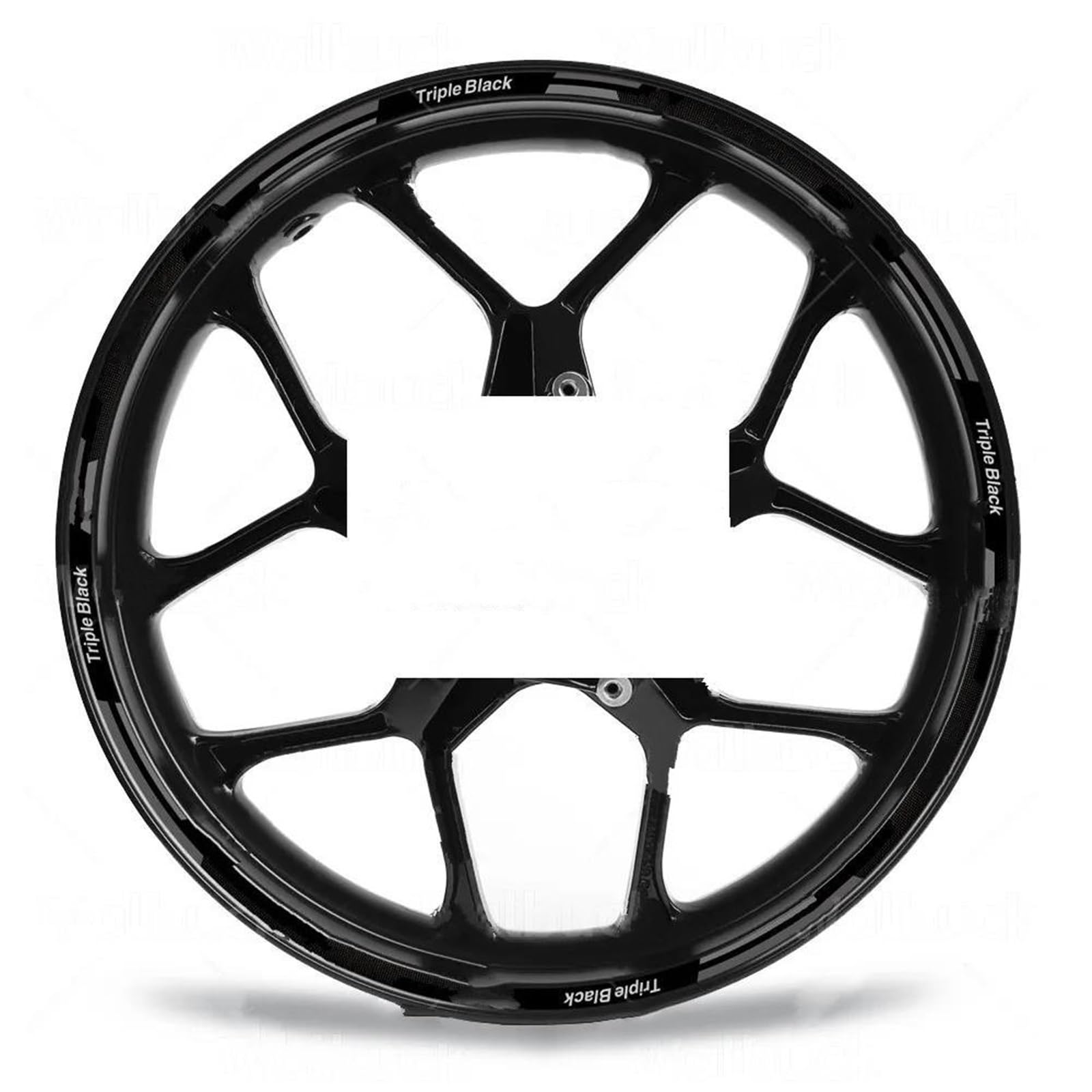 Motorcycle Wheel Stickers Stripes Reflective Waterproof Rim for R1250 GS R1200 Gs G310 F650GS F 750gs(Style 2)