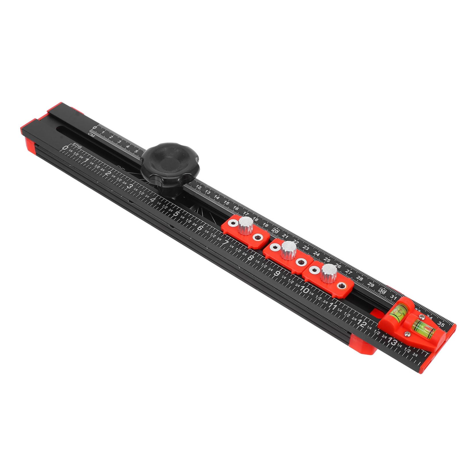Präzisionslineal Aus Aluminiumlegierung Und Abs Für Holzbearbeitung Kantenlineal Als Werkzeug Für Schrank Und Schubladenmontage