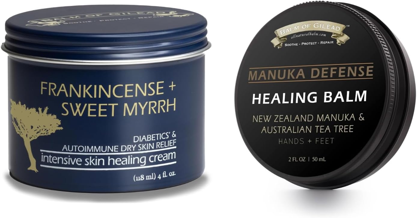 BALM OF GILEAD Foot Healing Cream – Tea Tree Balm - Intensive Moisture for Itchy Feet - Synergistic Action, Deeply Nourishing, Relieving