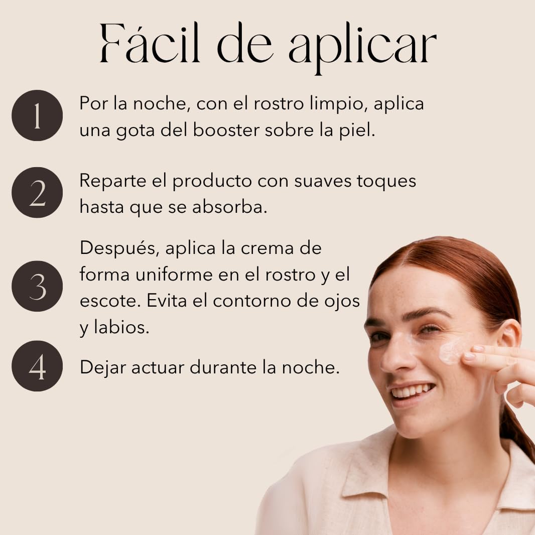 mellow NOIR Dúo antiarrugas de noche – Sérum de Ácido Hialurónico con Crema de Día y Noche – Efecto tensor inmediato que reduce poros y rojeces para piel suave – Vegano – Cosmética natural certificada