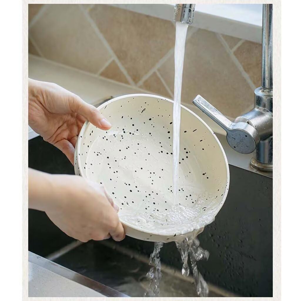 20 cm matowa glazura Ceic salaterka, pogrubiony talerz obiadowy do serwowania, Ele T i Slish Kitchen Dish
