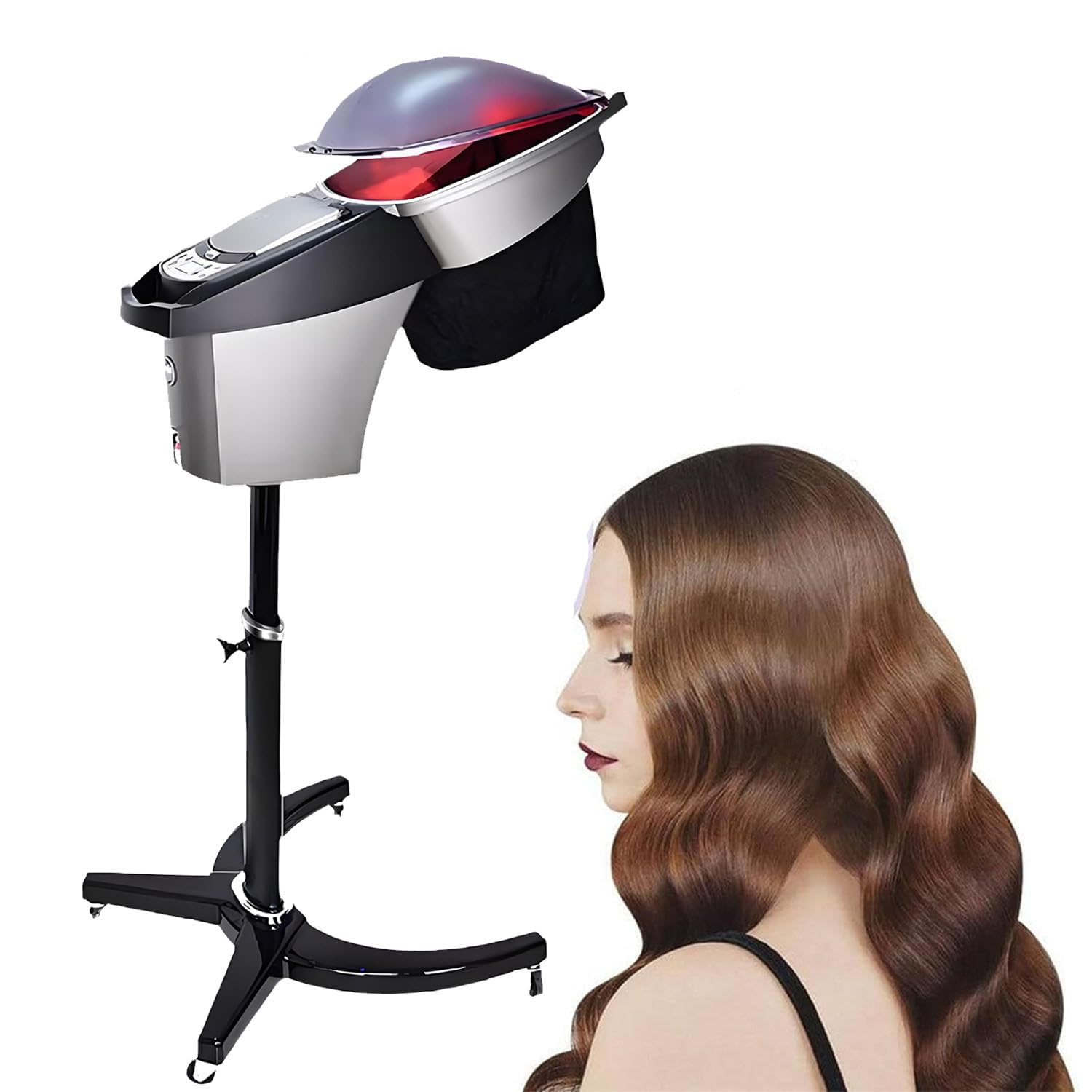Peluquería Móvil Microneblina, Tratamiento Capilar Cuero Cabelludo, Teñido Y Permanente Tratamiento Peluquería Tratamiento Aceite, Cuidado Cabello, Vaporizador para Salón Teñido