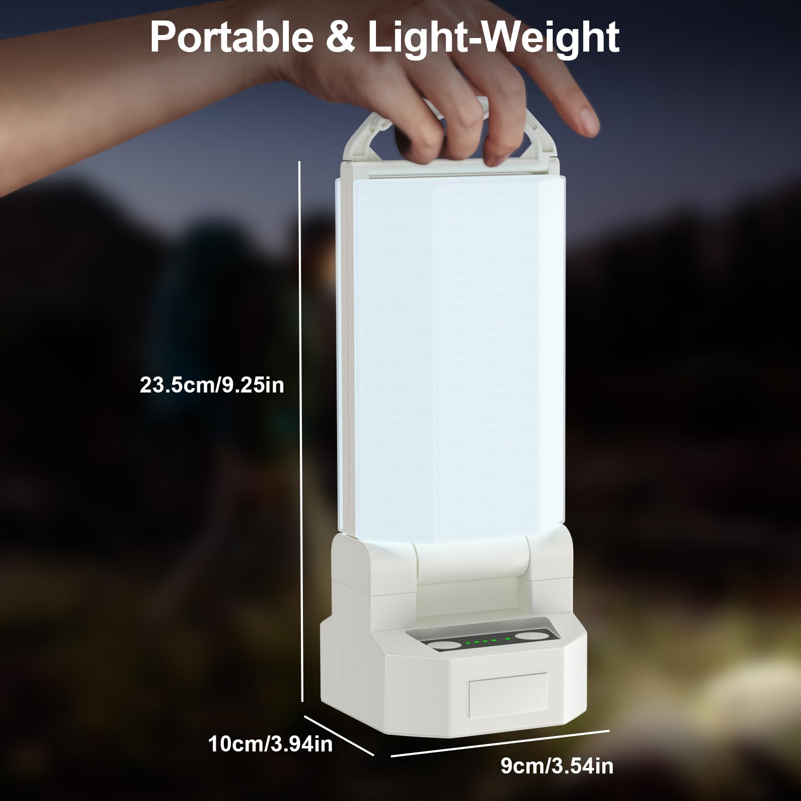 SoulBay Lampada Campeggio, Solare USB Ricaricabile Lampada da Campeggio Impermeabile Dimmerabili Portatile LED Lanterna per Tenda Campeggio, Escursioni all'aperto, Interruzioni di Corrente, Emergenze