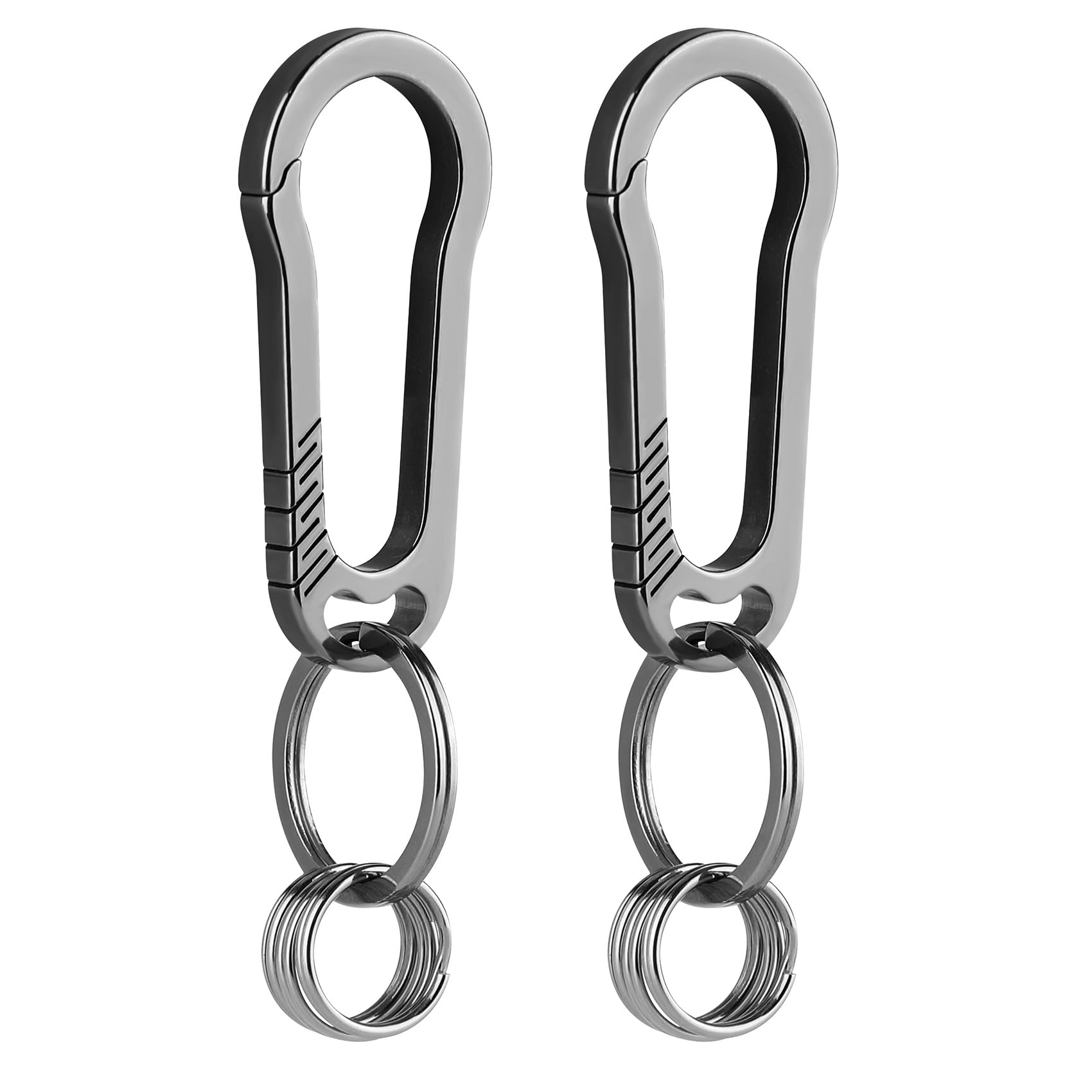1981LIFE YSK011 2pack Carabiner Keychain Clip for Keys, Heavy Duty Car Key Chains Organizer for Men and Women