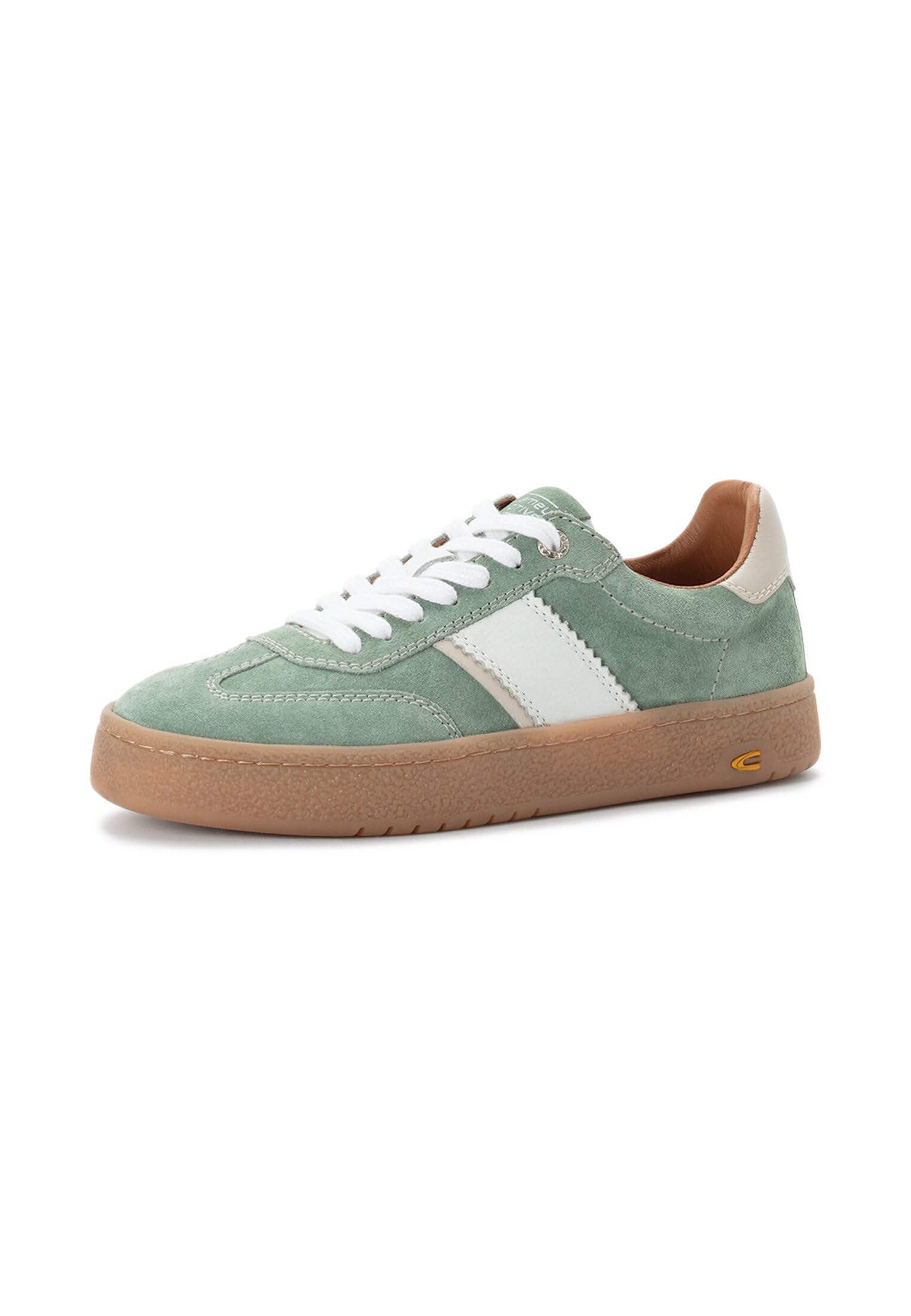 camel active Męskie sneakersy ze skóry welurowej