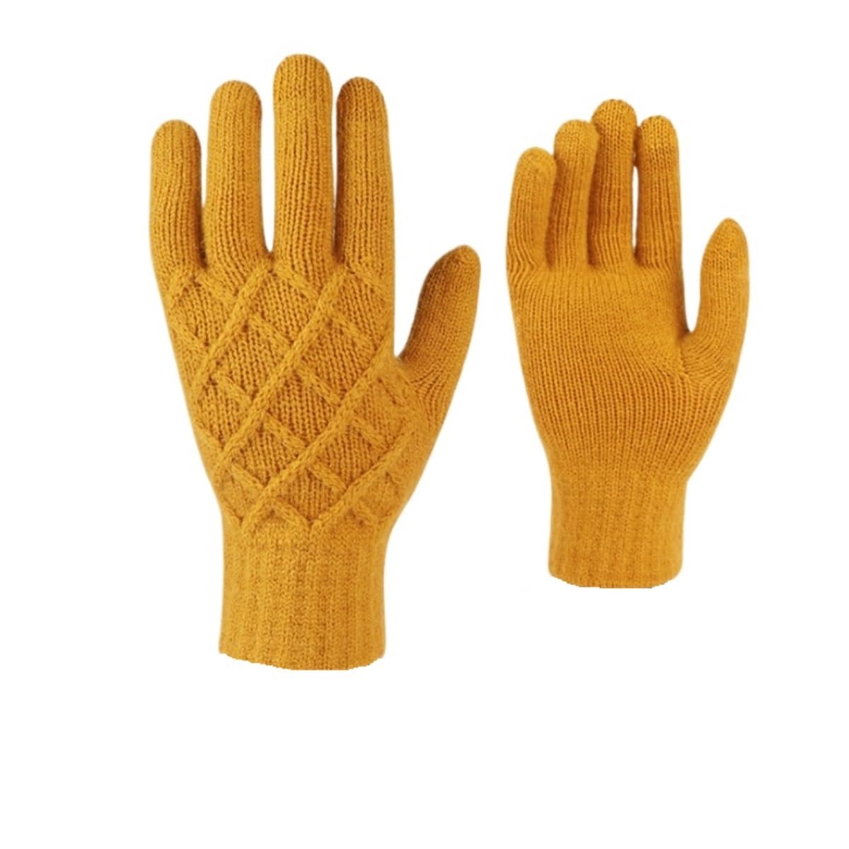 Guantes CáLidos Guantes De Invierno For Mujer con Pantalla Táctil, Elásticos, Cálidos, con Forro De Punto, Térmicos Guantes TéRmicos(Yellow)
