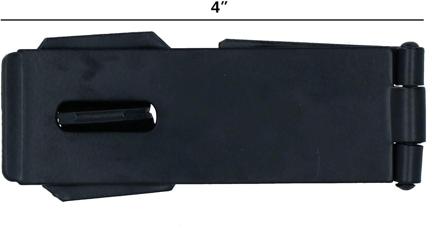 4" (100mm) heavy Duty Safety Hasp and Staple Security Lock Gates Sheds Doors 4pk
