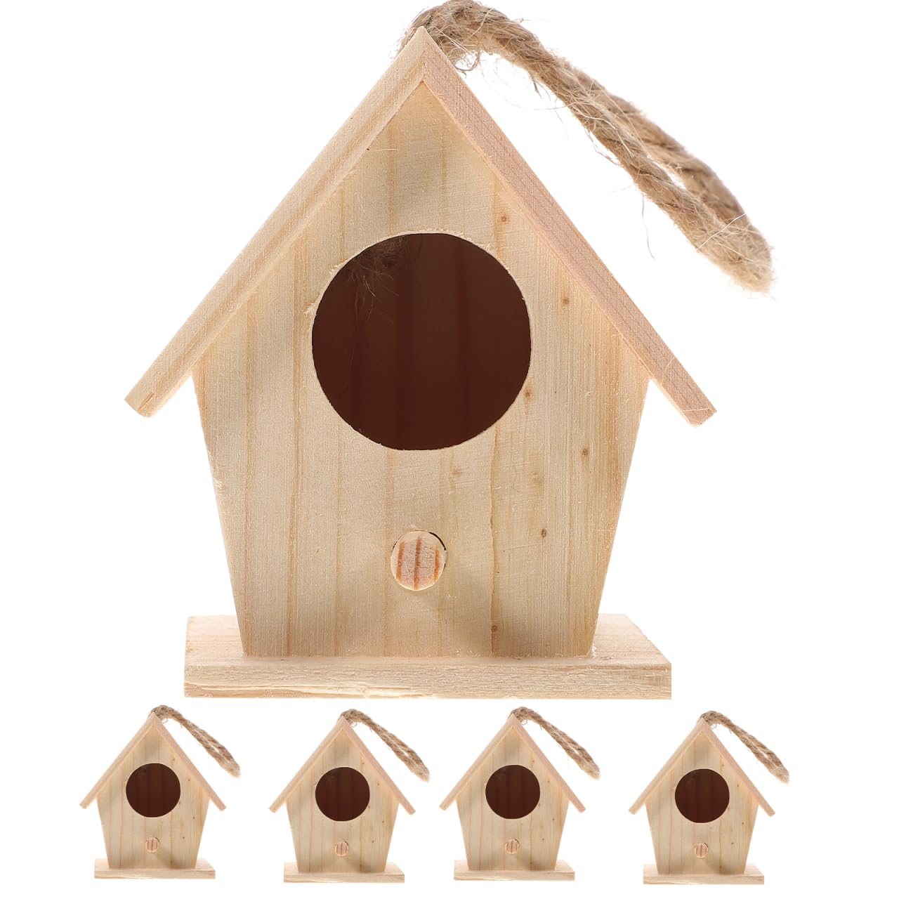 Nichoir en bois pour petit oiseau maison cèdre brut accessoire décoratif extérieur