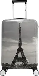Mala de bordo viagem 10 kg Paris em ABS + PC Cinza