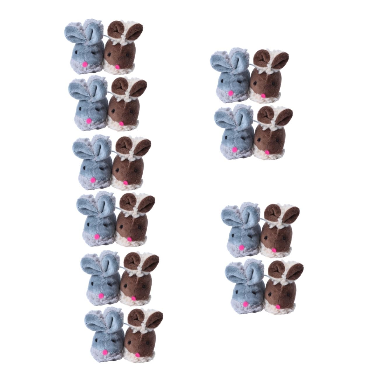VANZACK 20piezas Juguetes De Ratón para Gatos Interactivos Juguetes De Peluche para Estimulación y Ejercicio De Mascotas Ratones De para Gatos De Interior