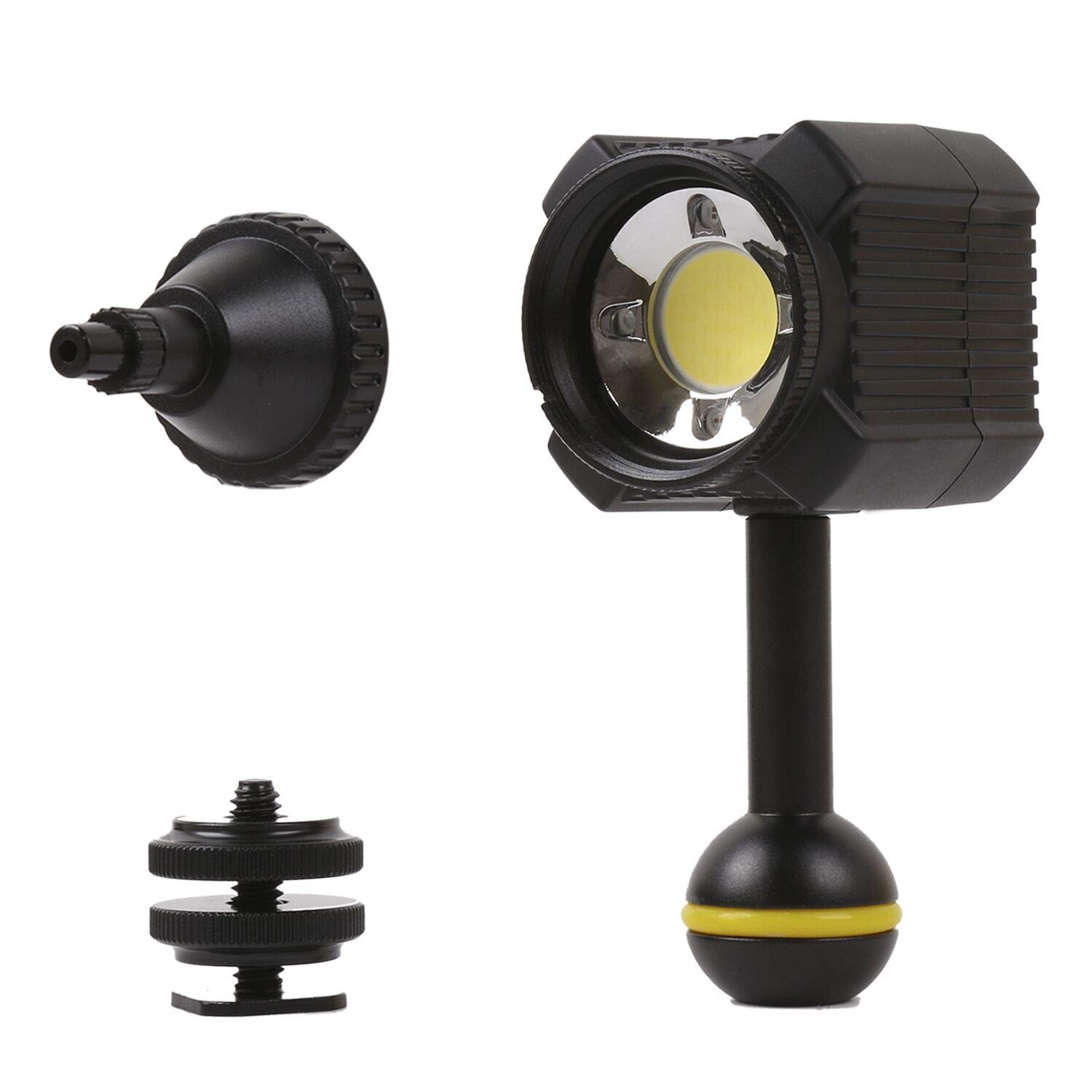 Orsda lamp photography light underwater 60m 195ft white red blue light 2000LM 6500k waterproof diving fill light Dive Clamp Mount Ball for gopro XiaoYi sjcam waterproof shell hot shoe